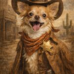 Tela Amici con la coda - Cow Boy